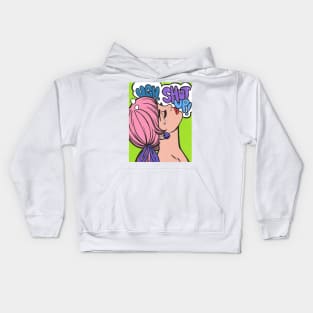 Ugh, Shut Up! Crying Comic Girl Kids Hoodie